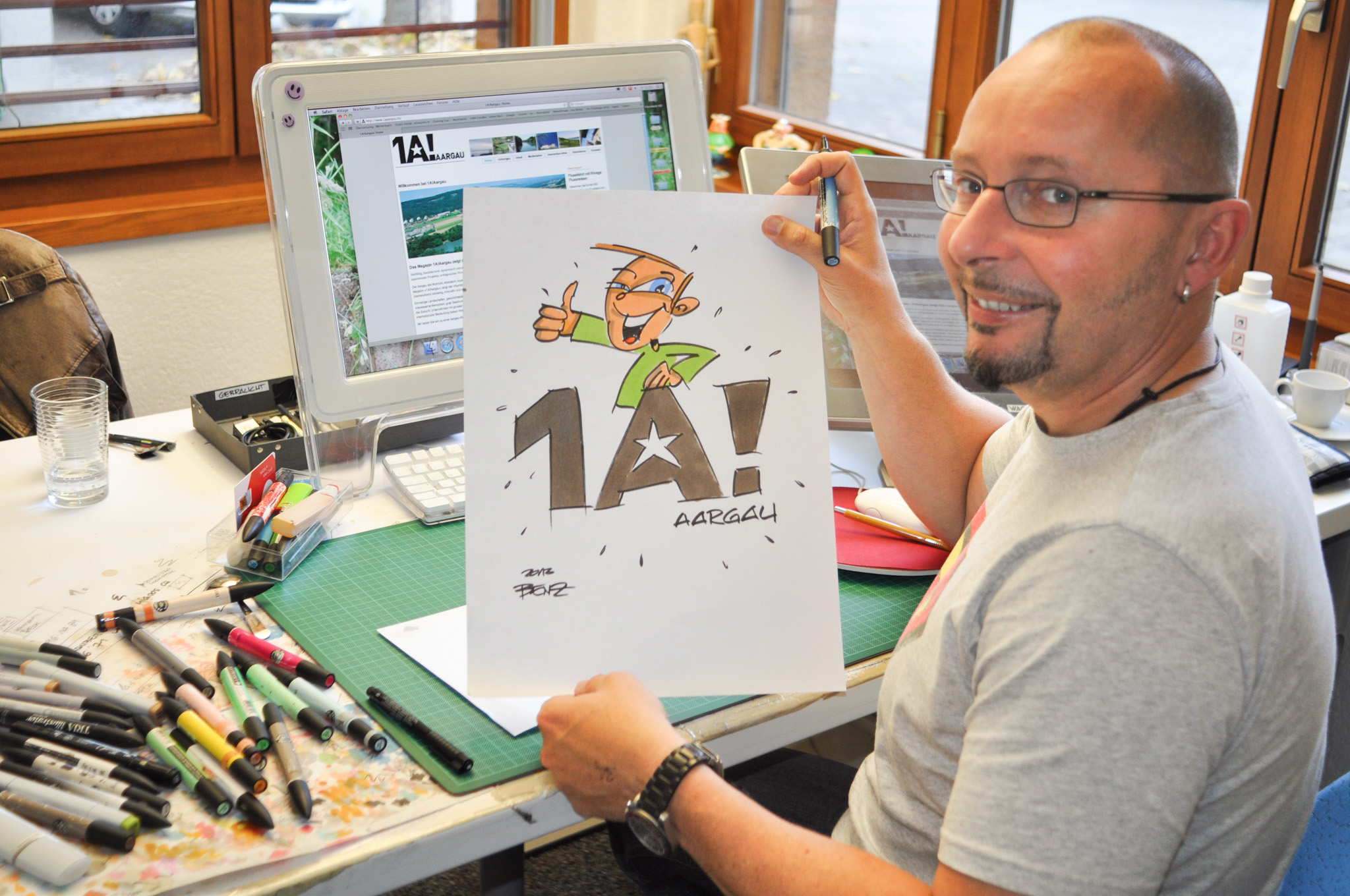 Comic-Zeichner Rainer Benz